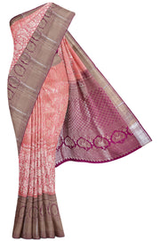 Pink Dharmavaram Silk Saree - 10K to 20K, All Over, Bridal, Contrast, Kanchi Kamakshi Silks