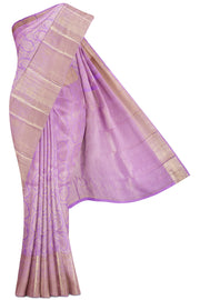 Lavender Dharmavaram Silk Saree - 10K to 20K, Dharmavaram, Gold zari, Large, Lavender - Kanchi