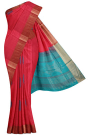 Pink Soft Silk Saree - 5K to 10K, Butta, Festive, Gold zari, Kanchi Kamakshi Silks - Kanchi Kamakshi