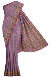 Purple Dhakai Silk Saree - Below 5K, Board room, Butta, Dark, Dhakai silk - Kanchi Kamakshi Silks
