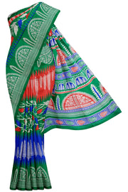 Multi-colour Pure Silk Saree - All Over, Below 5K, Dark, Hi Fancy, Multi Colour - Kanchi Kamakshi 