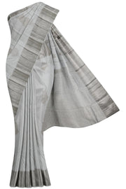 White Soft Silk Saree - 10K to 20K, Butta, Kanchi Kamakshi Silks, Light, Medium - Kanchi Kamakshi