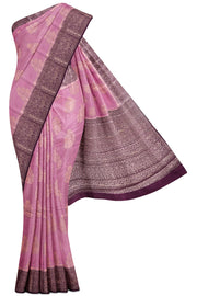 Lavender Banaras Chiniya Silk Saree - 5K to 10K, Banaras, Banaras Chiniya, Butta, Chiniya Silk - 