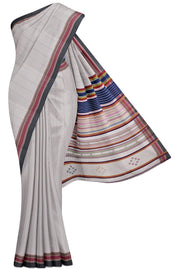 White Bengal Cotton Saree - 5K to 10K, Bengal, Board room, Contrast, Cotton - Kanchi Kamakshi Silks