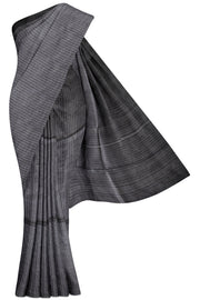 Grey Tussar Silk Saree - 5K to 10K, Dark, Grey, Hi Fancy, Medium - Kanchi Kamakshi Silks