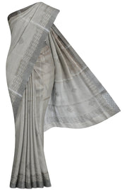 Silver Linen Tissue Silk Saree - Beige, Below 5K, Butta, Hi Fancy, Light - Kanchi Kamakshi Silks