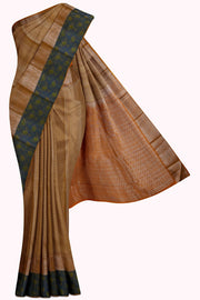 Sandal Soft Silk Saree - 5K to 10K, All Over, Contrast, Dark, Festive - Kanchi Kamakshi Silks