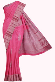 Pink Bangalore Silk Saree - 10K to 20K, Bangalore Silk, Bridal, Dark, Hi Fancy - Kanchi Kamakshi 