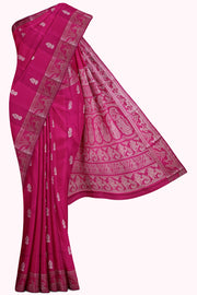 Pink Baluchari Silk Saree - 5K to 10K, Baluchari, Dark, Hi Fancy, Kanchi Kamakshi Silks - Kanchi 